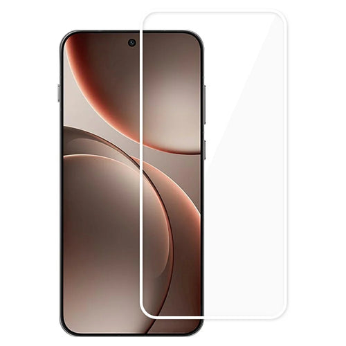 For Oppo Find X9 5G / Honor Magic8 5G Full Screen Protector Full Glue White Edge Electroplated High Aluminum-Silicon Glass Film (Fingerprint Unlock) - 1