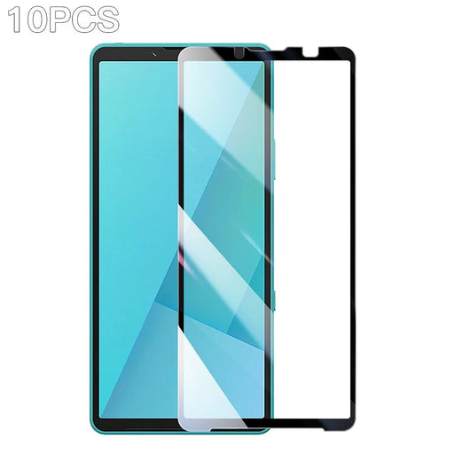 RURIHAI 10Pcs For Sony Xperia 10 VII Full Glue High Aluminium-Silicon Glass Film 0.26mm 2.5D Full Screen Protector - 1