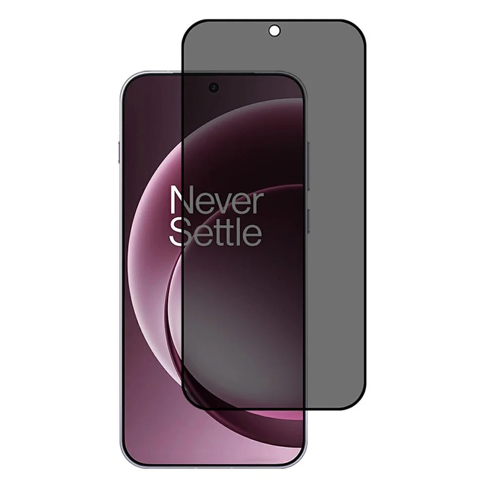 For OnePlus 15 5G Full Cover Privacy Screen Protector Black Edge Full Glue Matte Anti-Spy Tempered Glass Film - 1