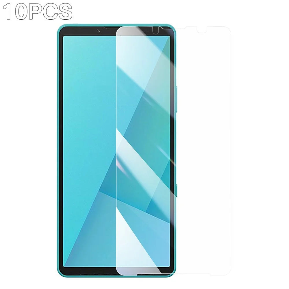 RURIHAI 10Pcs For Sony Xperia 10 VII Screen Protector 0.26mm 2.5D Full Glue High Aluminium Silicon Glass Film (NOT Complete Covering) - 1