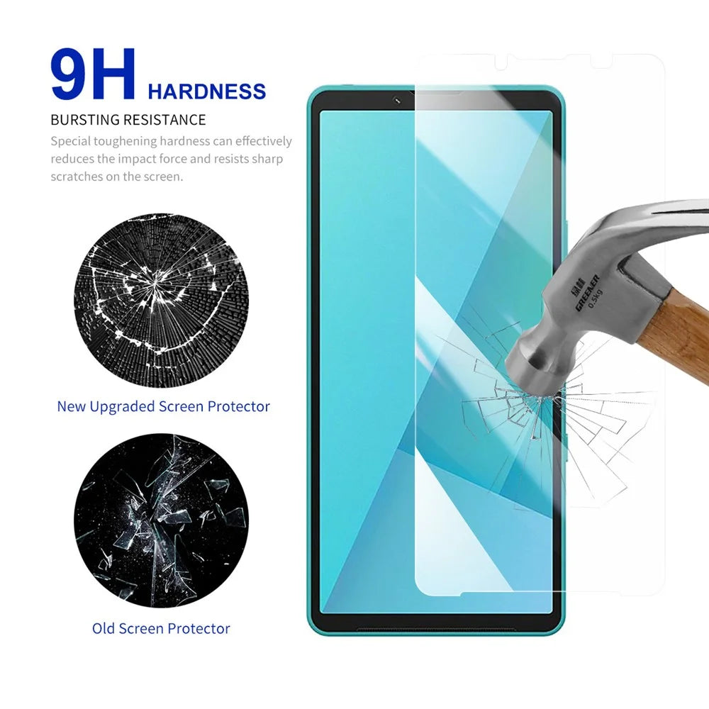 RURIHAI For Sony Xperia 10 VII Screen Protector 0.26mm 2.5D Full Glue High Aluminium Silicon Glass Film (NOT Complete Covering) - 3