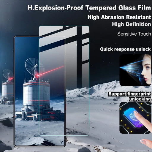 IMAK H Series For ZTE nubia RedMagic 11S Pro+ 5G / 11S Pro 5G / 11 Pro 5G / 11 Pro+ 5G Screen Protector Tempered Glass Film (Not Complete Coverage) (Fingerprint Unlock) - 2