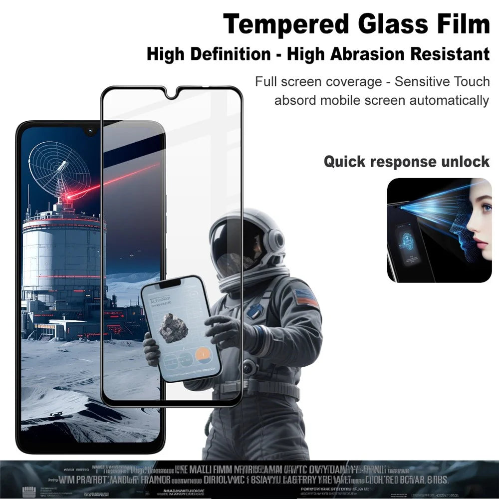 IMAK Pro+ Series For Motorola Moto G06 Power 4G / G06 4G Tempered Glass Full Screen Protector Sensitive Touch Film - 3