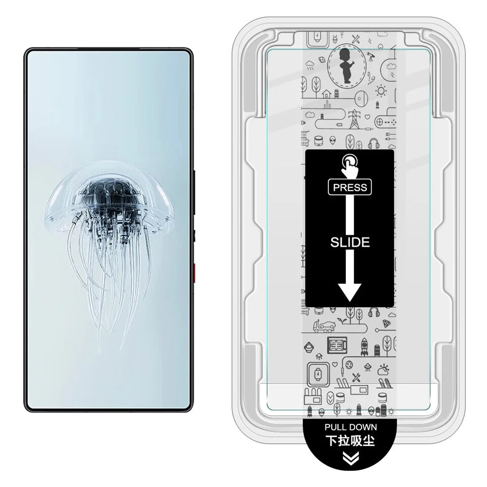 IMAK H Series For ZTE nubia RedMagic 11S Pro+ 5G / 11S Pro 5G / 11 Pro 5G / 11 Pro+ 5G Tempered Glass Screen Protector Easy Installation Film with Auto Dust-Remove Tool Kit (NOT Complete Covering) (Fingerprint Unlock) - 2