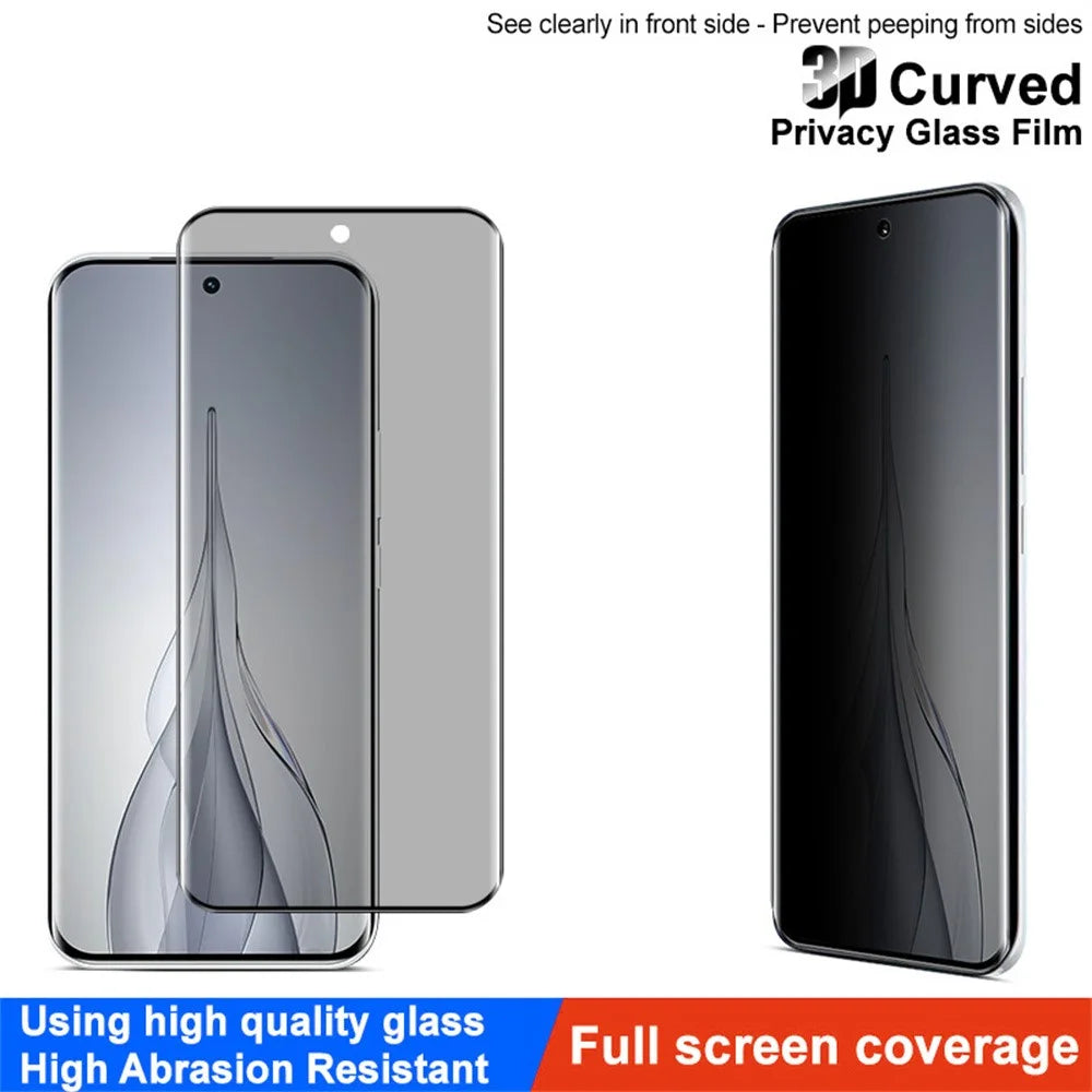 IMAK For TECNO Spark Slim 4G / Pova Slim 5G Anti Spy Screen Protector Side Glue Full Cover Tempered Glass Film - 3