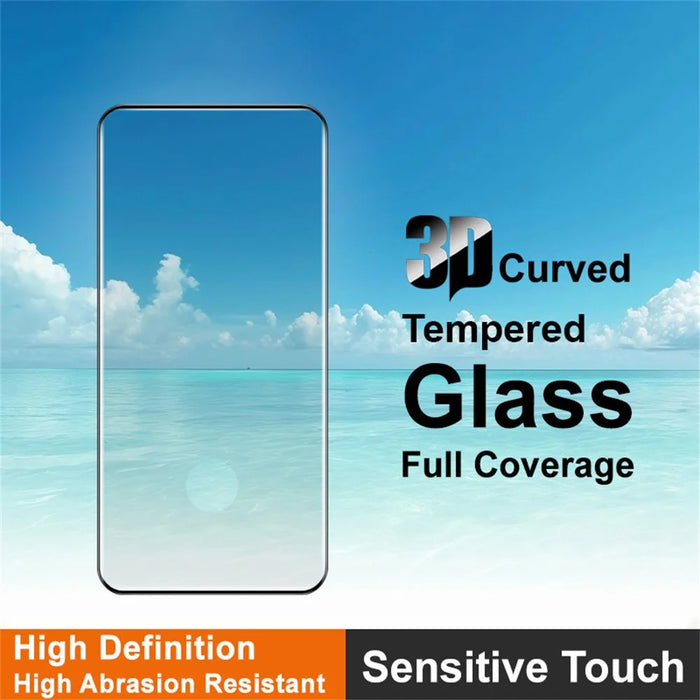 IMAK For Honor Magic8 Pro 5G Full Screen Protector 3D Curved Edge Side Glue Tempered Glass Film (Fingerprint Unlock) - 3