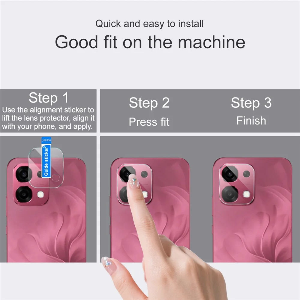 IMAK For Oppo A6 Pro 4G / 5G Full Coverage Camera Lens Protector Slim Tempered Glass Lens Film - 4