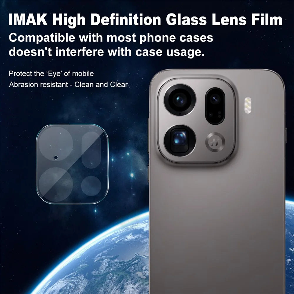 IMAK For Oppo Find X9 Pro 5G Full Coverage Camera Lens Protector Slim Tempered Glass Lens Film - 2