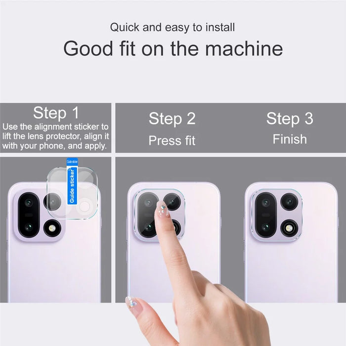 IMAK For OnePlus 15 5G Full Coverage Camera Lens Protector Slim Tempered Glass Lens Film - 4