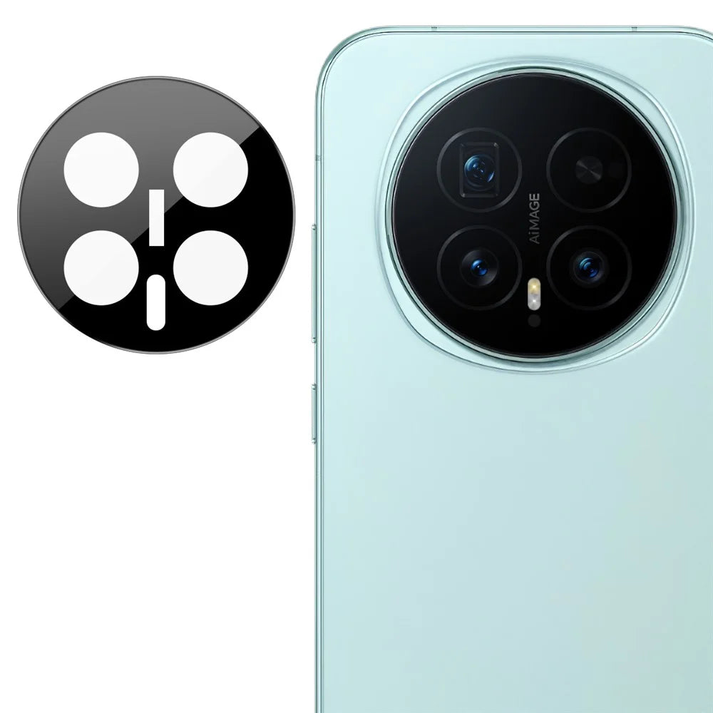 IMAK For Honor Magic8 5G Full Coverage Camera Lens Protector Tempered Glass HD Clear Lens Film (Black Version) - 1