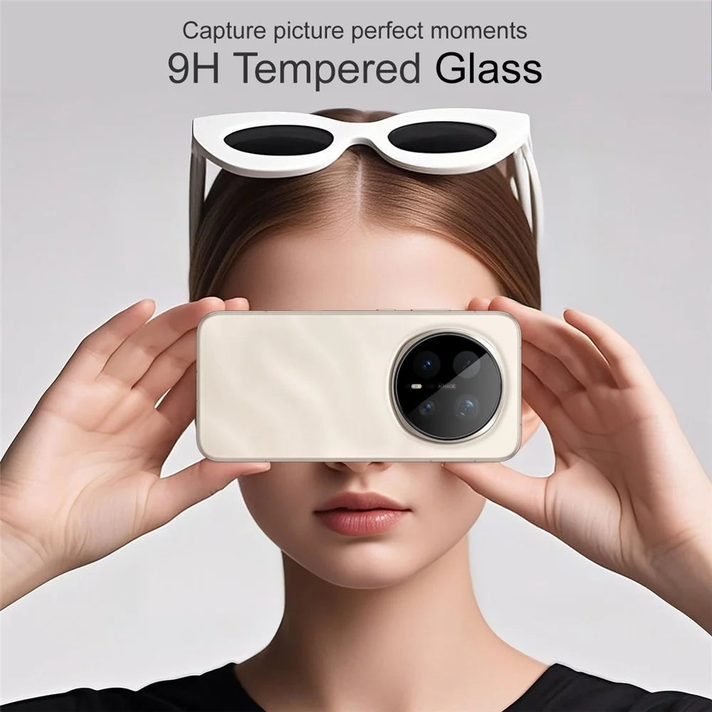 IMAK For Honor Magic8 Pro 5G Full Coverage Camera Lens Protector Tempered Glass HD Clear Lens Film (Black Version) - 3