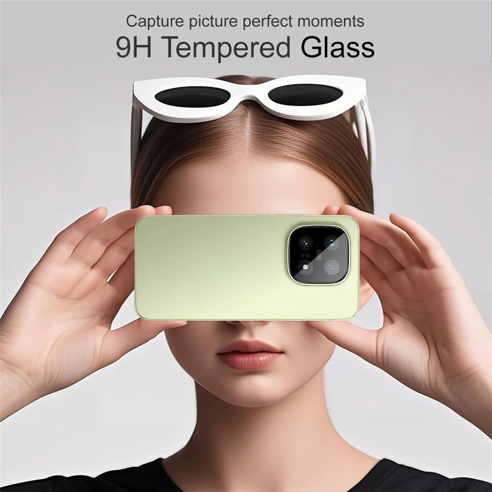 IMAK For vivo iQOO 15 5G Full Coverage Camera Lens Protector Tempered Glass HD Clear Lens Film (Black Version) - 3