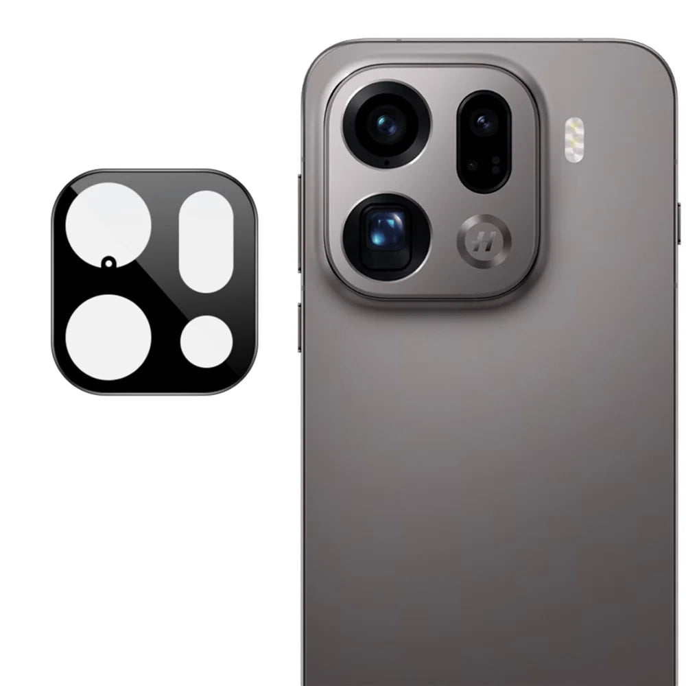 IMAK For Oppo Find X9 Pro 5G Tempered Glass Full Coverage Camera Lens Protector with Self Positioning Frame (Black Version) - 1
