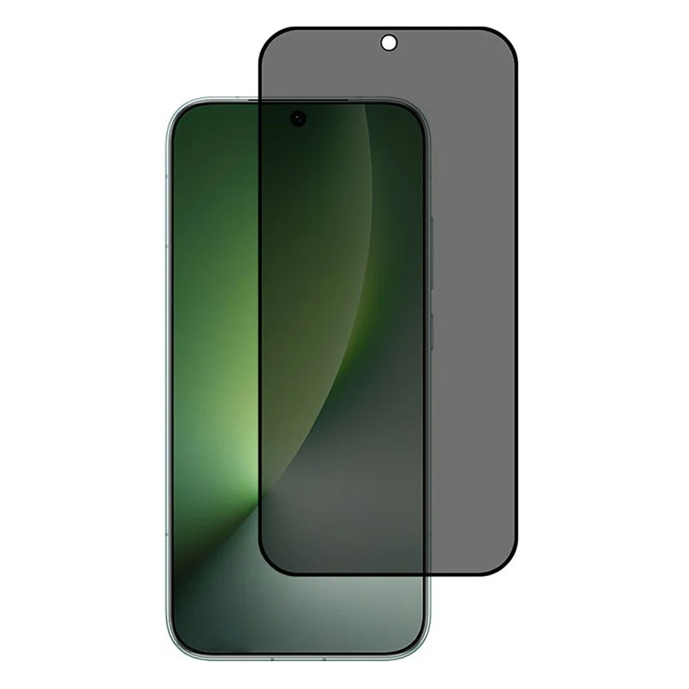 For Honor Magic8 5G Screen Protector Silk Printing Full Glue Anti Spy Tempered Glass Film (Fingerprint Unlock) - 1