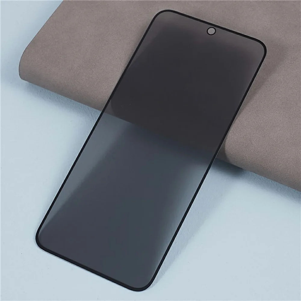For Honor Magic8 5G Screen Protector Silk Printing Full Glue Anti Spy Tempered Glass Film (Fingerprint Unlock) - 3