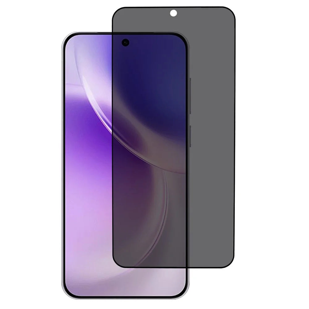 For vivo X300 5G Tempered Glass 180 Degree Anti-Peep Film Black Edge Full Glue Full Screen Protector with Fingerprint Unlock - 1