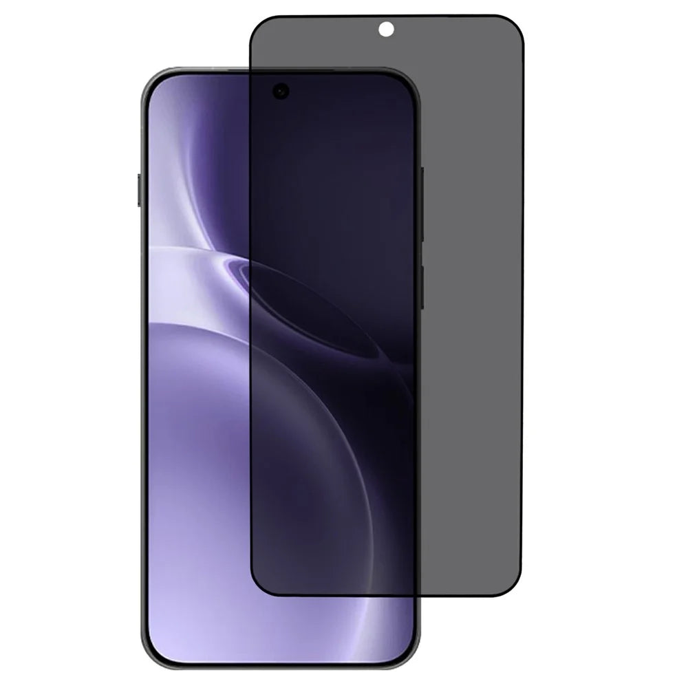 For vivo X300 Pro 5G Tempered Glass 180 Degree Anti-Peep Film Black Edge Full Glue Full Screen Protector with Fingerprint Unlock - 1