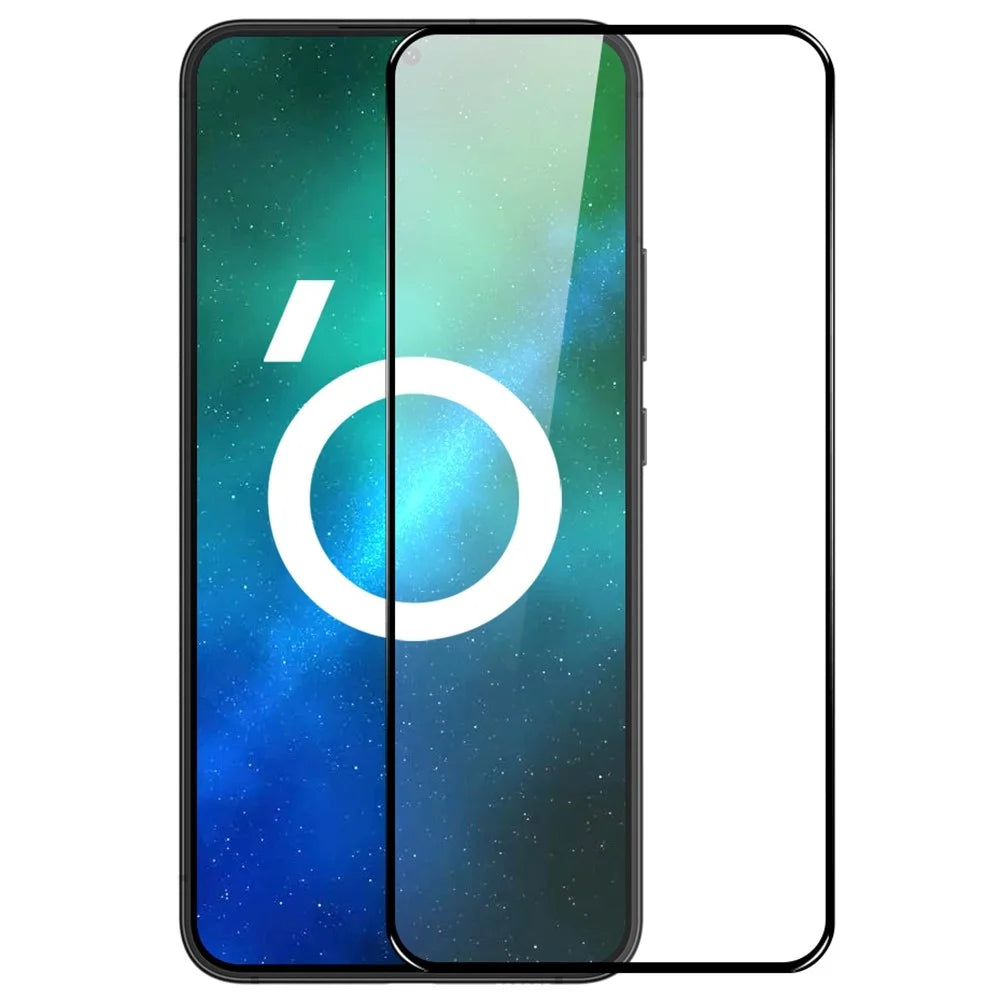 NORTHJO A++ For Samsung Galaxy S21 4G / 5G High Aluminum-silicon Glass Film 0.15mm 2.5D Silk Printing HD Clear Full Screen Protector (Support Fingerprint Unlock) - Black - 1