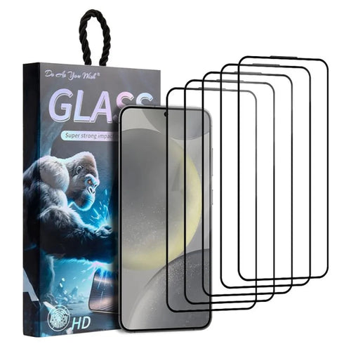 DO AS YOU WISH 5Pcs For Samsung Galaxy S24+ Screen Protector Silk Printing Full Glue High Aluminum-silicon Glass Film - 1