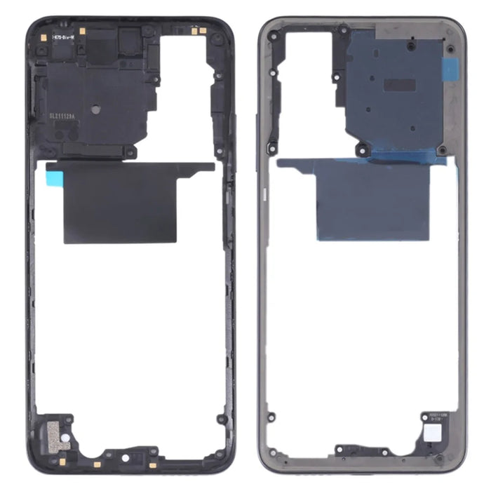 For Xiaomi Redmi Note 11 4G (Qualcomm) 2201117TG / 2201117TI / 2201117TY / 2201117TL / Redmi Note 11S 4G Middle Housing Plate Frame Replacement Part (without Logo) - Grey - 1