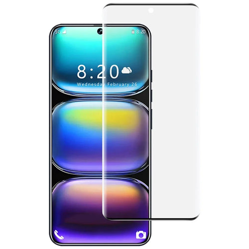 IMAK For Infinix Hot 50 Pro+ 4G Full Screen Protector Side Glue 3D Curved Tempered Glass Film (No Edge Version) (Fingerprint Unlock) - 1