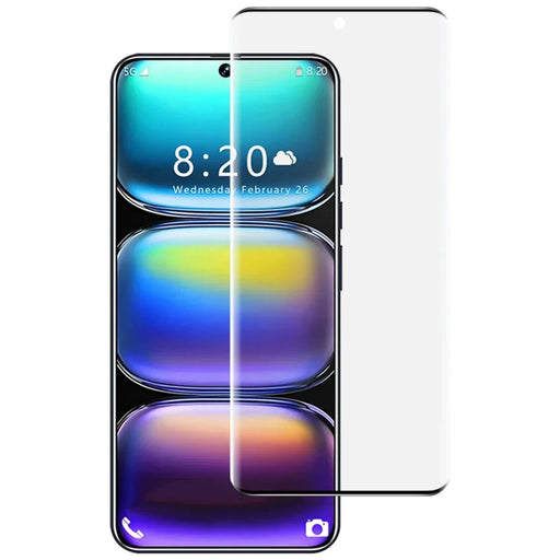 IMAK For Infinix Hot 50 Pro+ 4G Full Screen Protector Side Glue 3D Curved Tempered Glass Film (No Edge Version) (Fingerprint Unlock) - 1