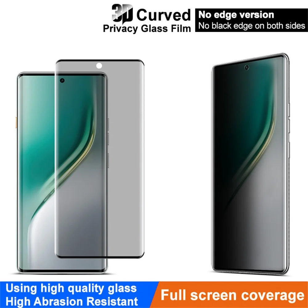 IMAK For TECNO Camon 40 Pro 4G Anti Spy Tempered Glass Side Glue Full Screen Protector (No Edge Version) - 3