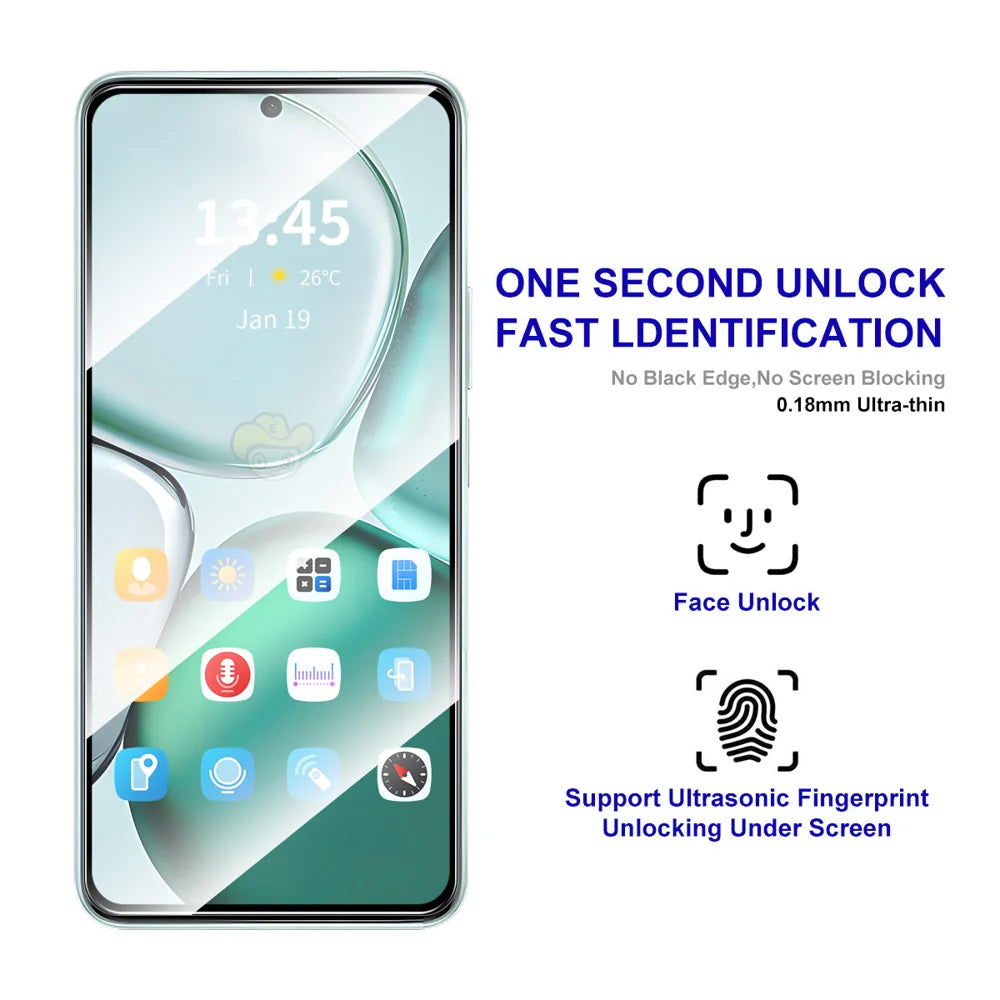 ENKAY HAT PRINCE For Oppo Find X9 5G Screen Protector   Silk Print 0.18mm Tempered Glass (Fingerprint Unlock) - Transparent - 2