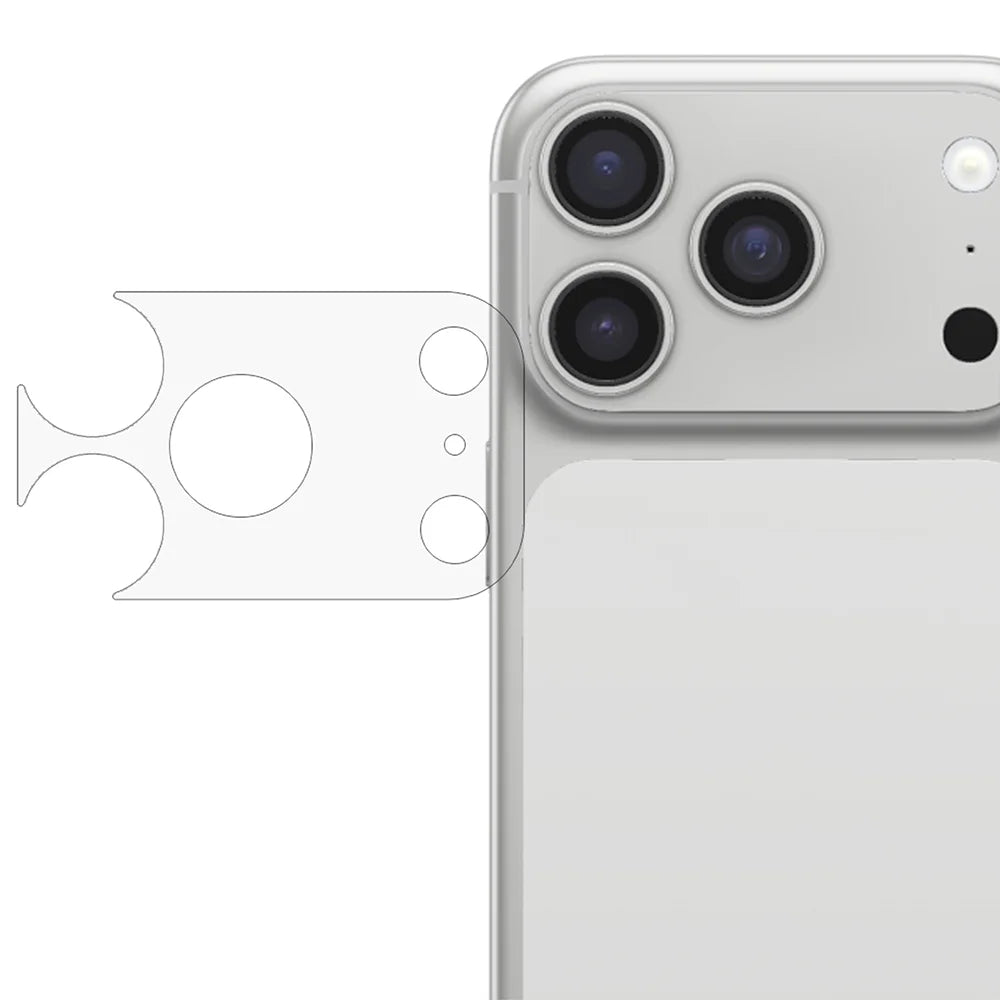 For iPhone 17 Pro Camera Lens Film Ultra Thin HD Clear Fiber Glass Nano Lens Base Protector - Transparent - 1