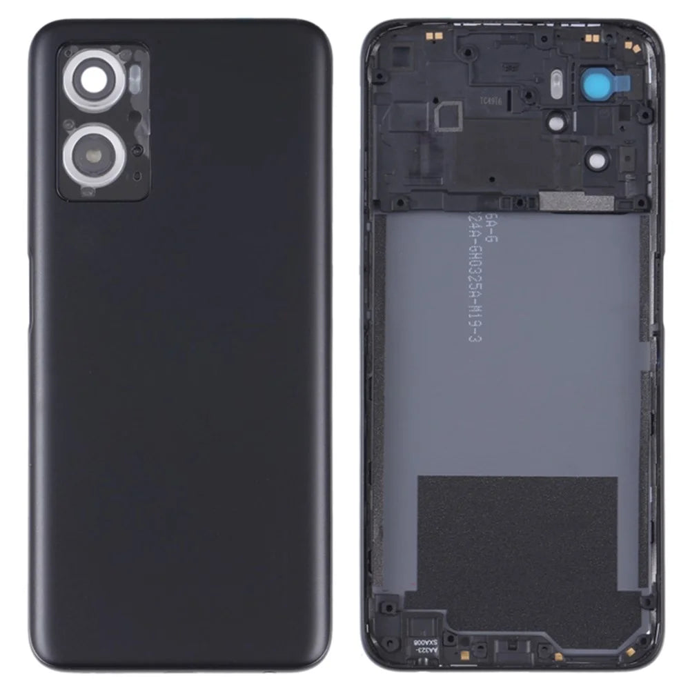 For Oppo A36 / A76 OEM Battery Housing Back Cover Replacement - Black - 1