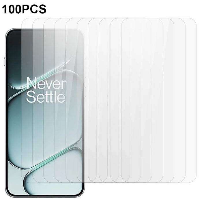 100Pcs For OnePlus 15R 5G / Ace 6T 5G / Ace 6 5G Screen Protector Full Glue Anti-Scratch Tempered Glass Film (NOT Complete Covering) (No Package, with Wipes Set, Dust-absorber, Guide Sticker) - 1