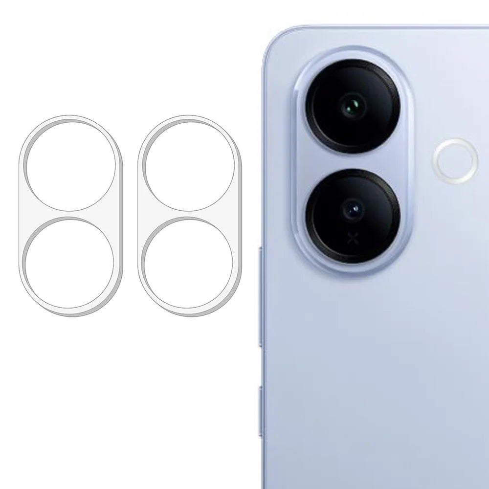 2Pcs For vivo V70 Lite 5G / V60 Lite 5G / 4G Full Coverage Camera Lens Protector 3D Arc Edge Anti-Scratch Tempered Glass Lens Film - 1