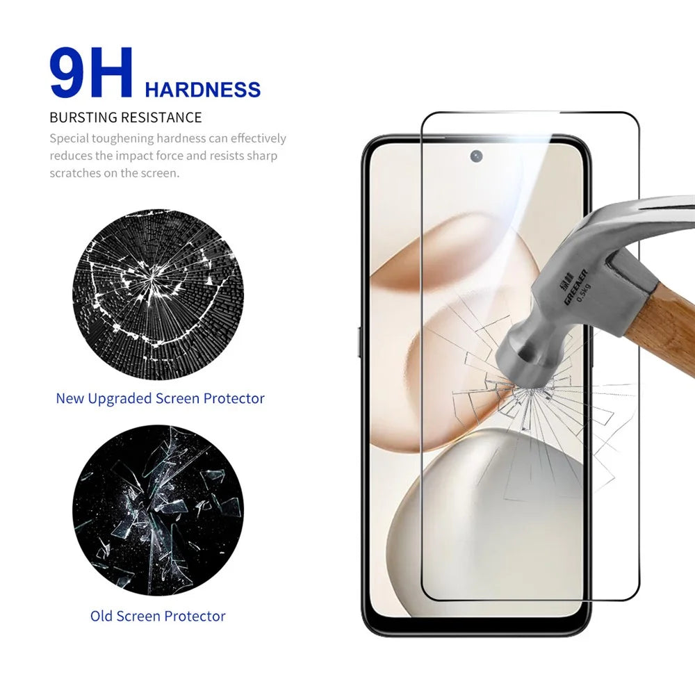 RURIHAI 10Pcs 0.26mm 2.5D Full Screen Protector for Honor X7d 4G / X7d 5G / 400 Smart 5G / 400 Smart 4G Full Glue High Aluminium-Silicon Glass Film - 3