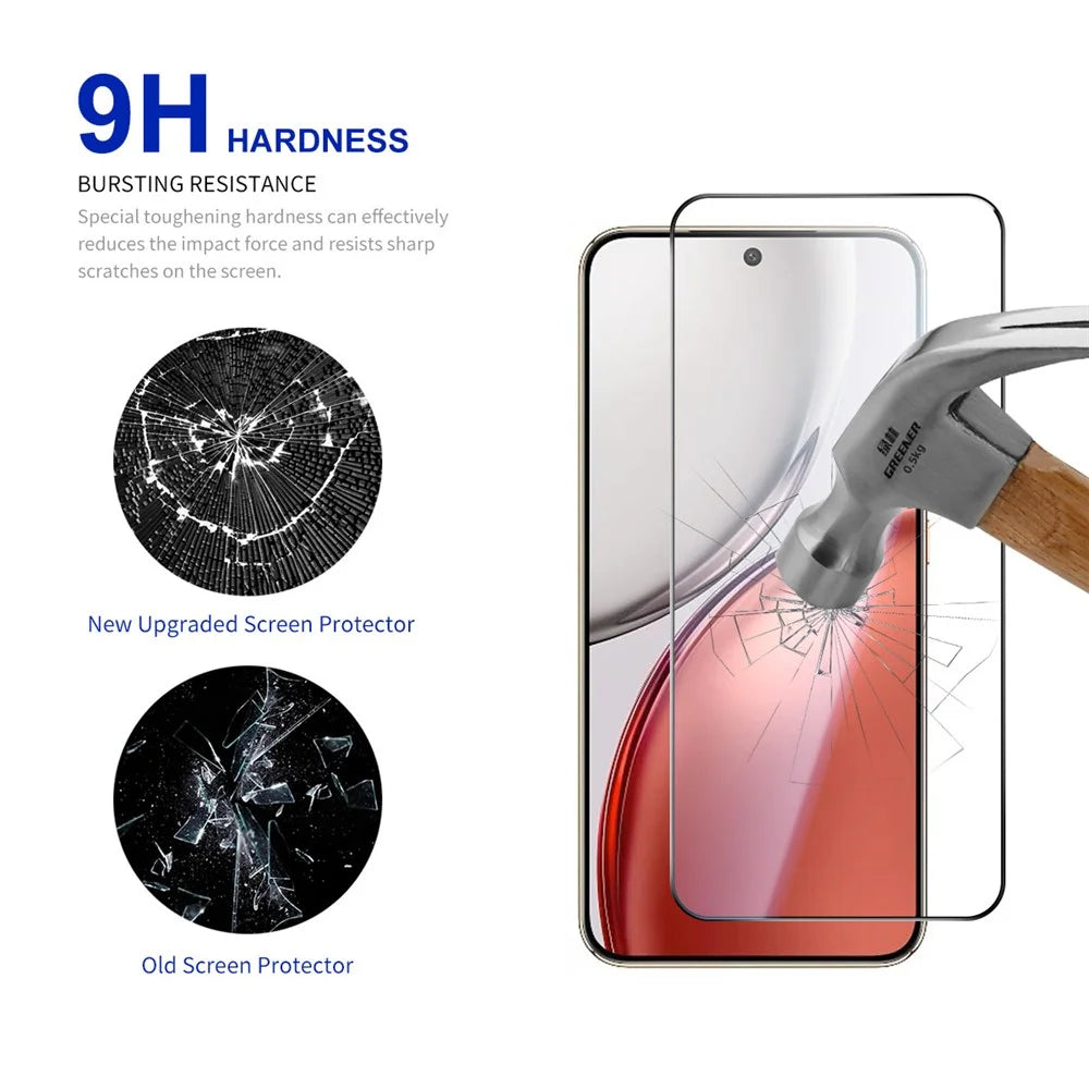 RURIHAI 10Pcs For Honor Magic8 Lite 5G / X9d 5G / X70 5G Full Glue High Aluminium-Silicon Glass Film 0.26mm 2.5D Full Screen Protector - 3