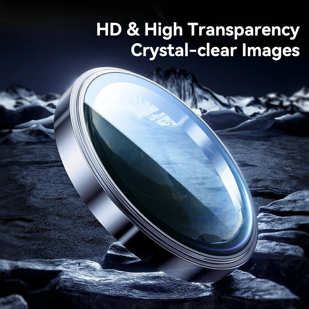 ROCK For iPhone 17 Full Coverage Camera Lens Protector Ultra Clear High Aluminium-Silicon Glass Lens Film - Black - 2