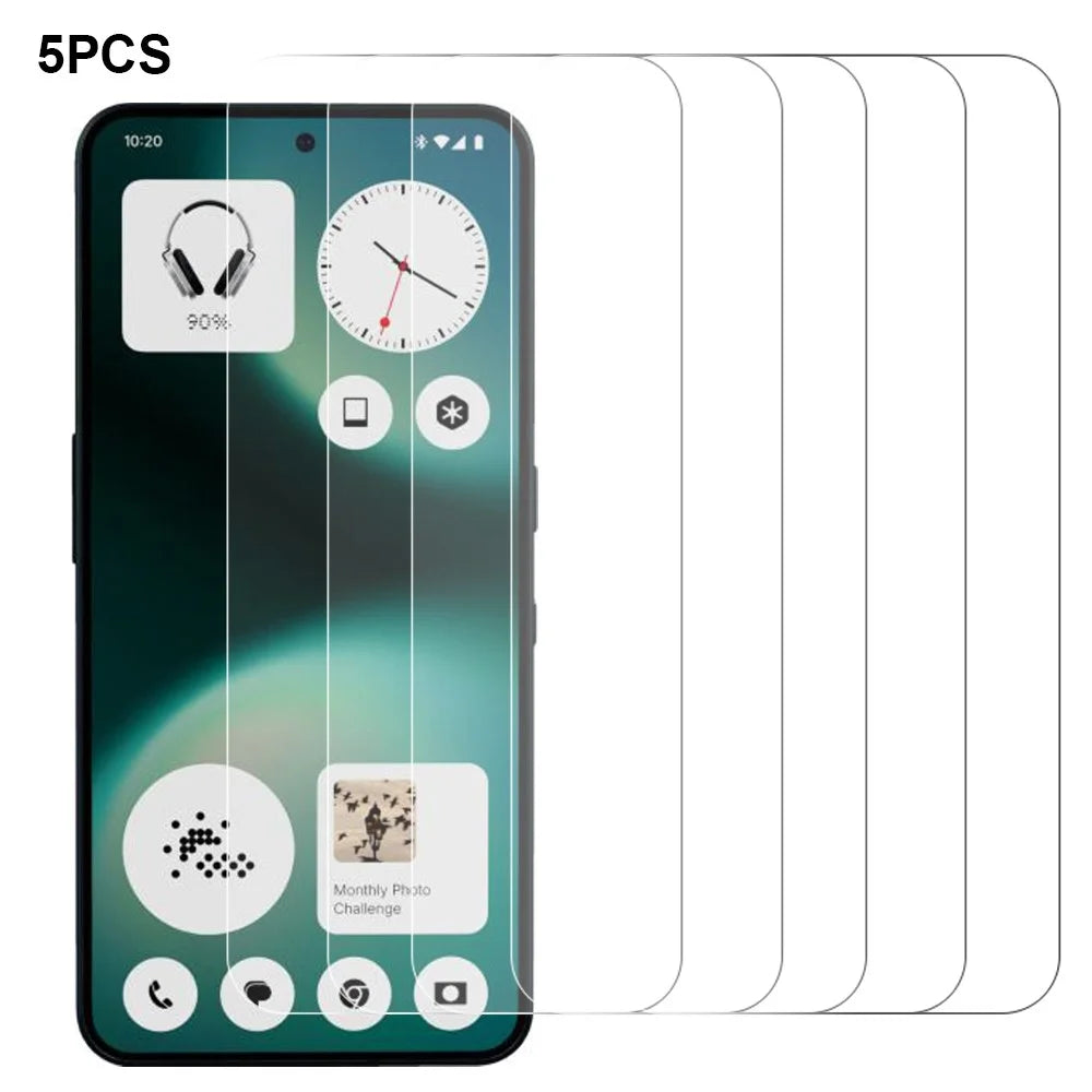 5Pcs For Nothing Phone (3a) Lite 5G Front Screen Protector 0.3mm 2.5D Tempered Glass Clear Film - 1