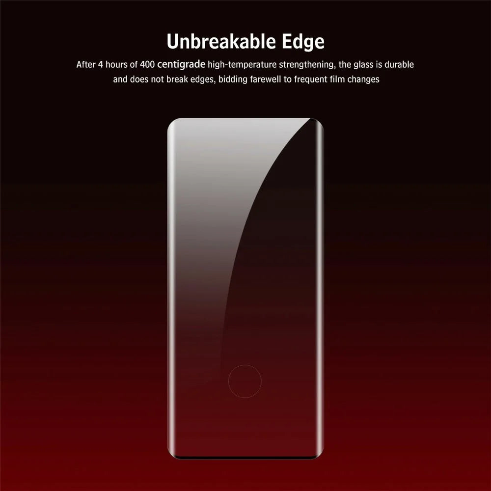 For Honor Magic8 Pro 5G Tempered Glass ENKAY HAT PRINCE Side Glue Full Screen Protector 3D Curved Clear Screen Film Support Fingerprint Unlock - 3