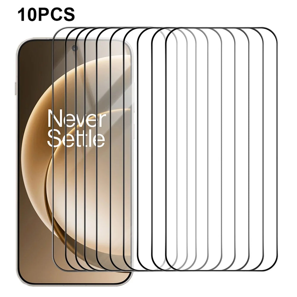 RURIHAI 10Pcs For OnePlus 15 5G Full Glue Screen Protector High Aluminium Silicon Glass Film, Ultrasonic Fingerprint Unlock - 1