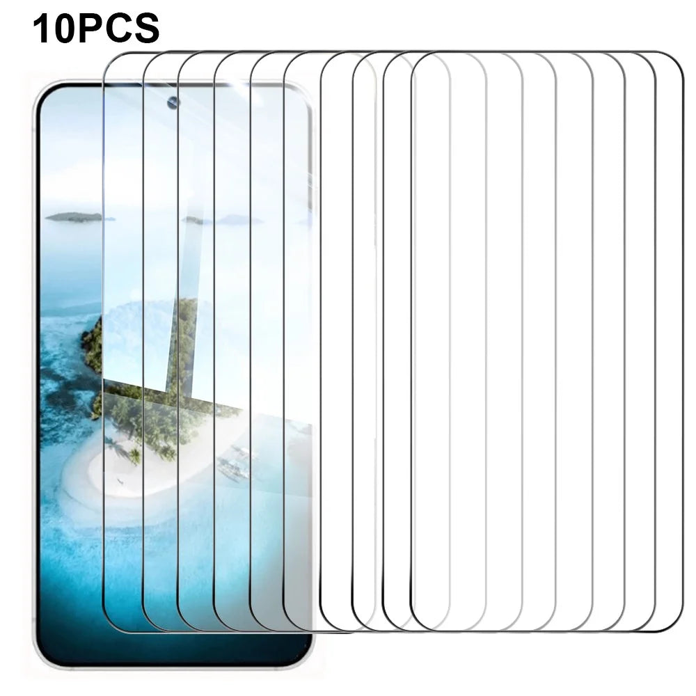 RURIHAI 10Pcs For Samsung Galaxy S26+ Full Glue Screen Protector High Aluminium Silicon Glass Film, Ultrasonic Fingerprint Unlock - 1