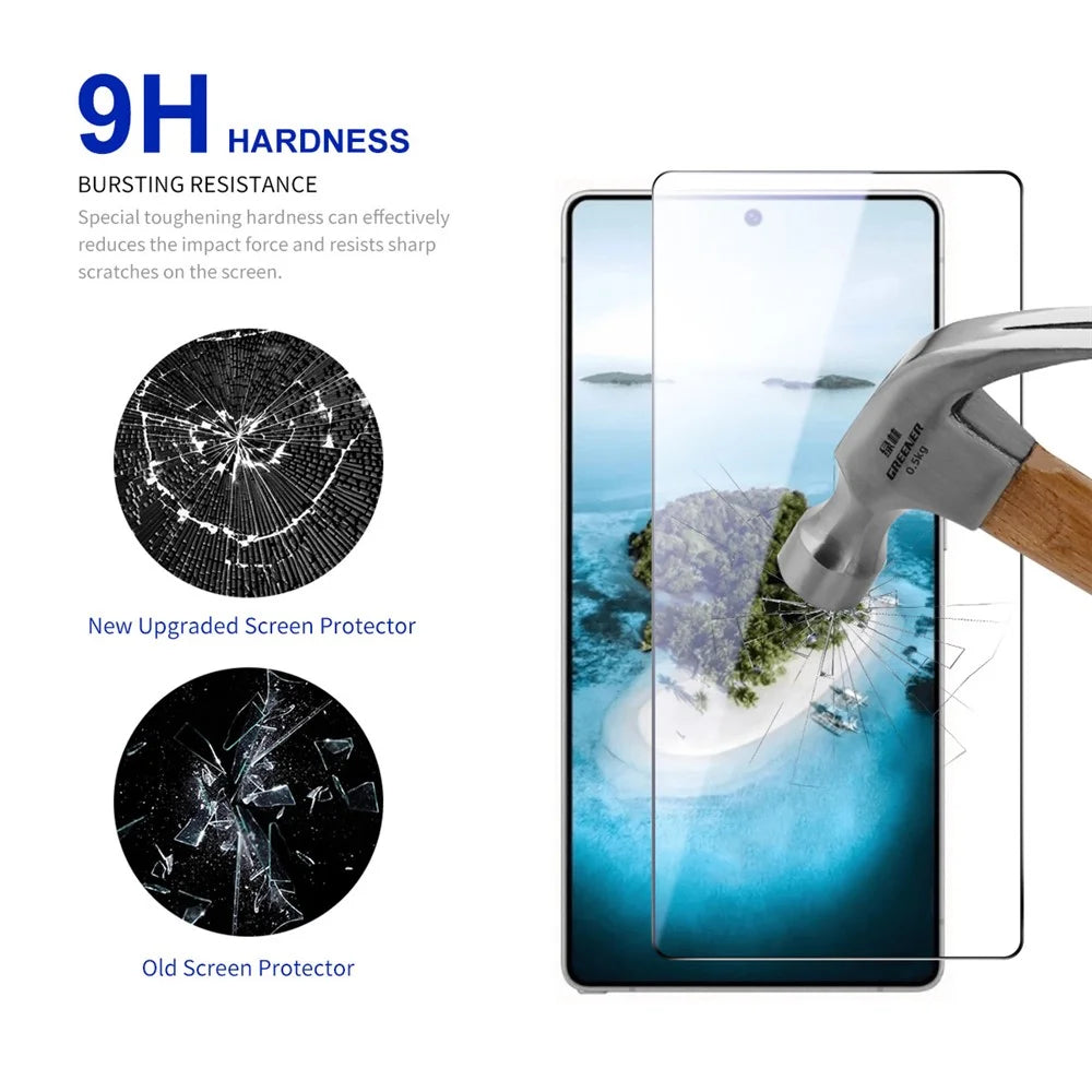 RURIHAI For Samsung Galaxy S26 Ultra Full Glue Screen Protector High Aluminium Silicon Glass Film, Ultrasonic Fingerprint Unlock - 3