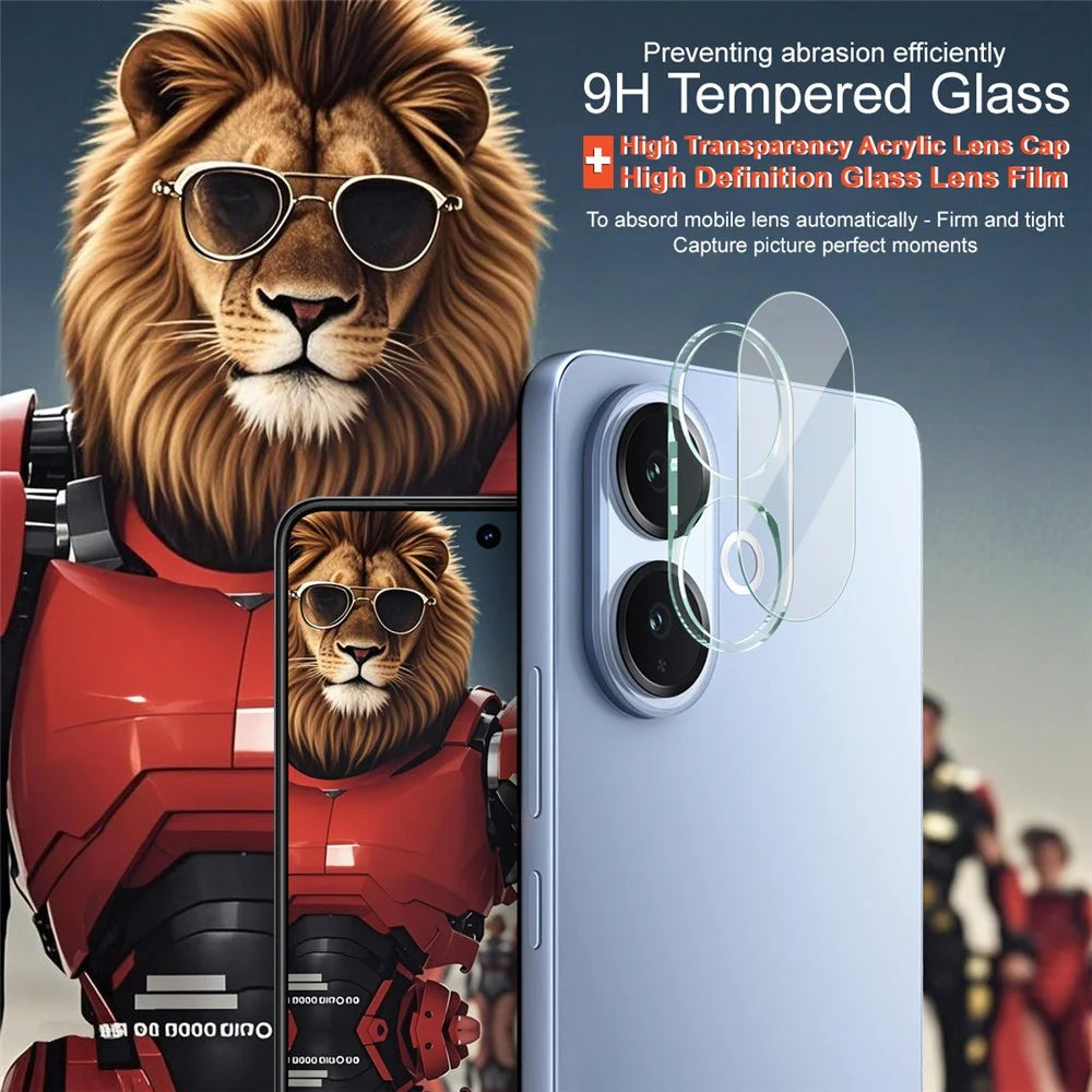 IMAK For vivo V70 Lite 5G / V60 Lite 4G / 5G Tempered Glass Full Coverage Camera Lens Protector + Acrylic Lens Cap - 3