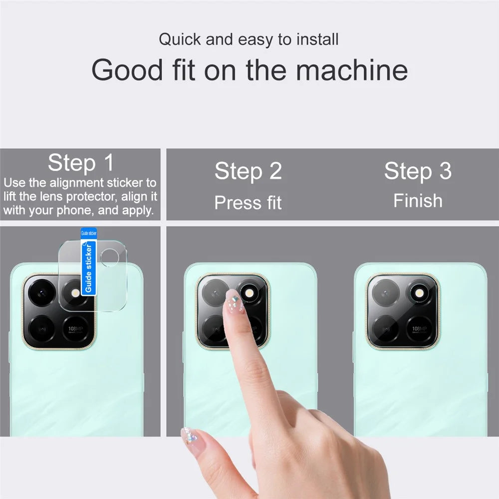 IMAK Full Coverage Camera Lens Protector for Honor 400 Smart 4G / 400 Smart 5G / Play10T 5G / X7d 4G Slim Tempered Glass Lens Film - 4