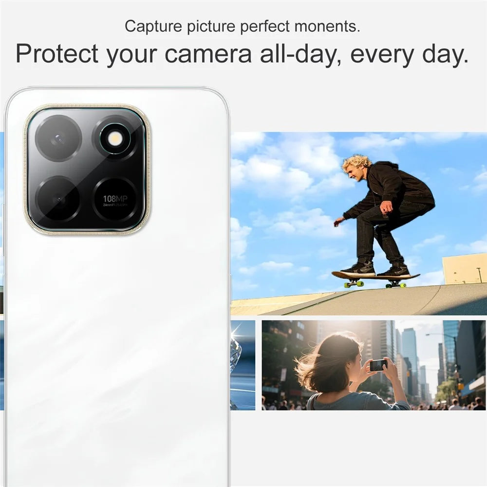 IMAK Full Coverage Camera Lens Protector for Honor 400 Smart 4G / 400 Smart 5G / Play10T 5G / X7d 4G Slim Tempered Glass Lens Film - 5