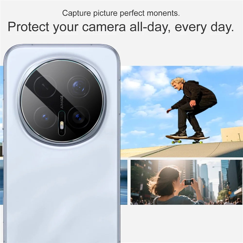 IMAK For Honor Magic8 Pro 5G Full Coverage Camera Lens Protector Slim Tempered Glass Lens Film - 5
