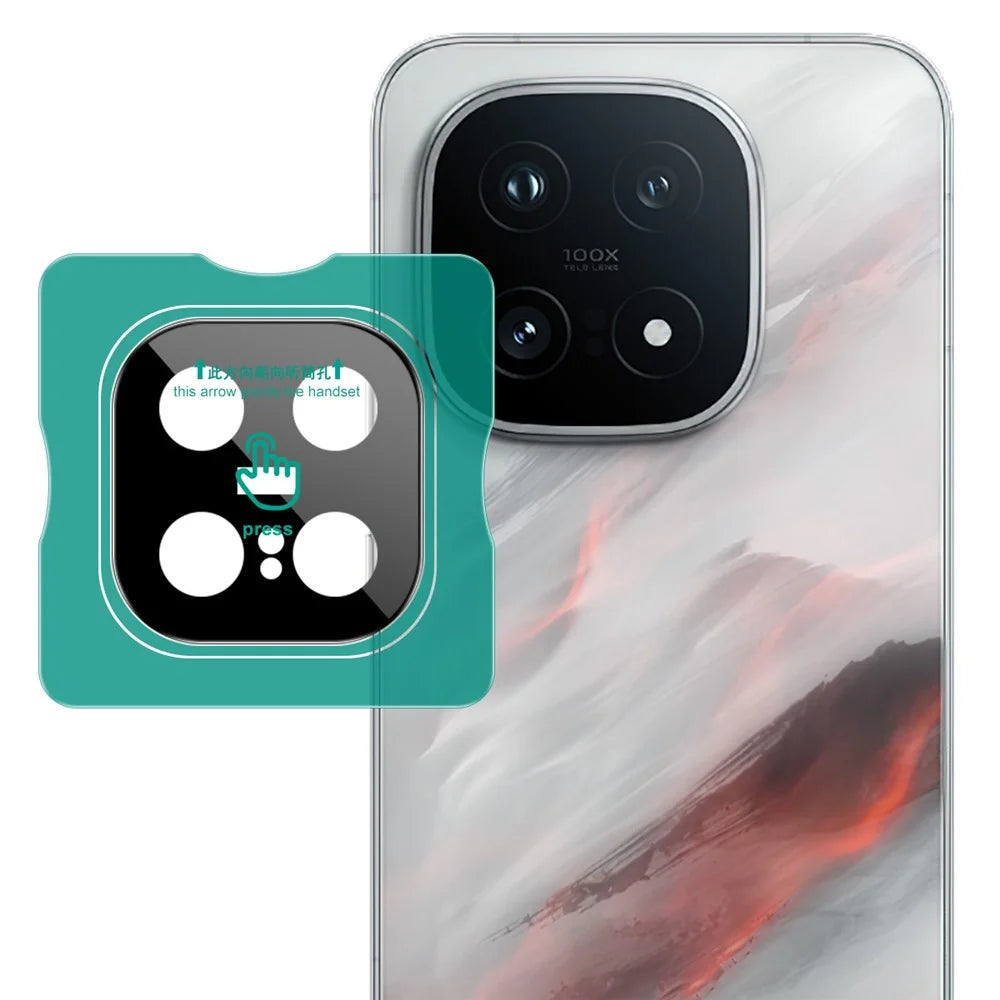 IMAK For vivo iQOO 15 5G Tempered Glass Full Coverage Camera Lens Protector with Self Positioning Frame (Black Version) - 2
