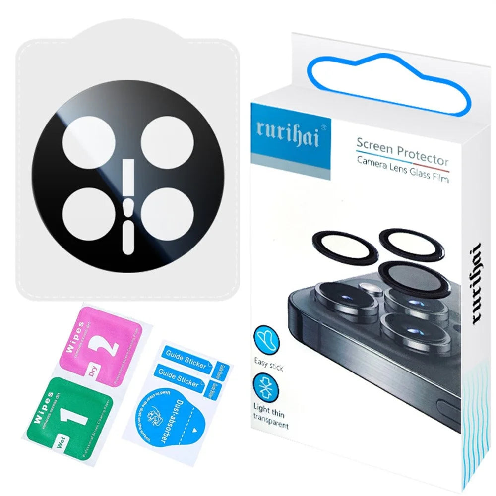 RURIHAI For Honor Magic8 Pro 5G Camera Lens Protector High Aluminium-silicon Glass Silk Printing Lens Film, Full Coverage - 5
