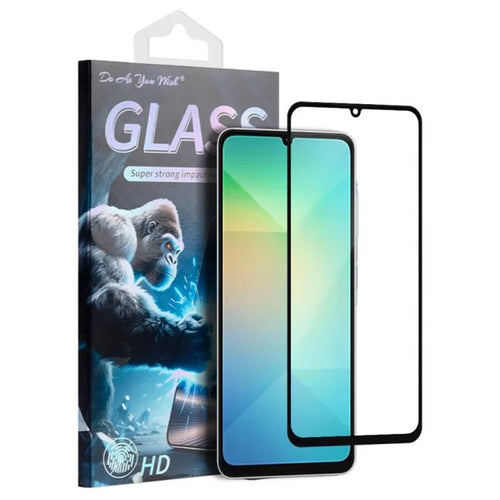 DO AS YOU WISH For Samsung Galaxy A06 5G  /  4G Screen Protector Silk Printing Full Glue High Aluminum-silicon Glass Film - 1