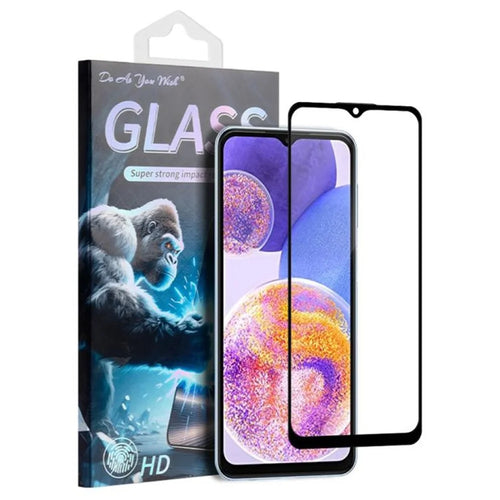 DO AS YOU WISH For Samsung Galaxy A23 4G  /  A23 5G (Global) Screen Protector Silk Printing Full Glue High Aluminum-silicon Glass Film - 1