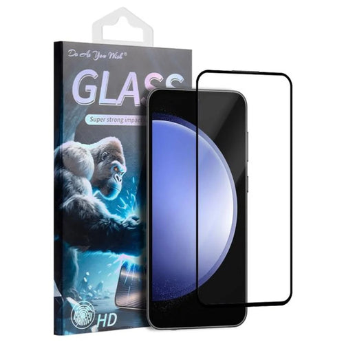 DO AS YOU WISH For Samsung Galaxy S23 FE Screen Protector Silk Printing Full Glue High Aluminum-silicon Glass Film - 1