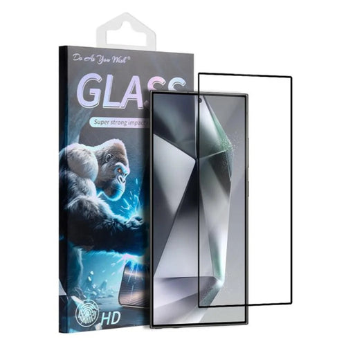 DO AS YOU WISH For Samsung Galaxy S24 Ultra Screen Protector Silk Printing Full Glue High Aluminum-silicon Glass Film - 1